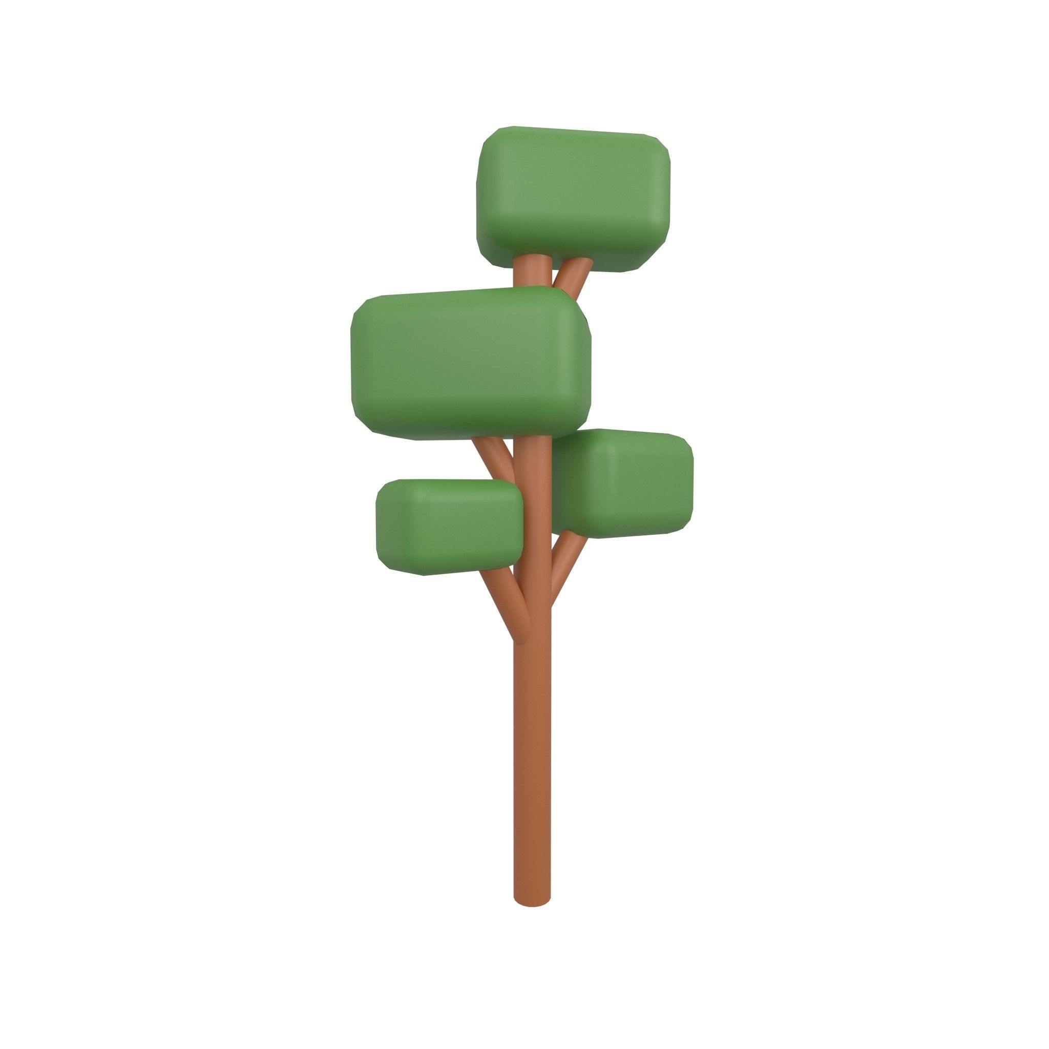 Cartoon Tree v1 Pack 01 Low-poly 3D model_9