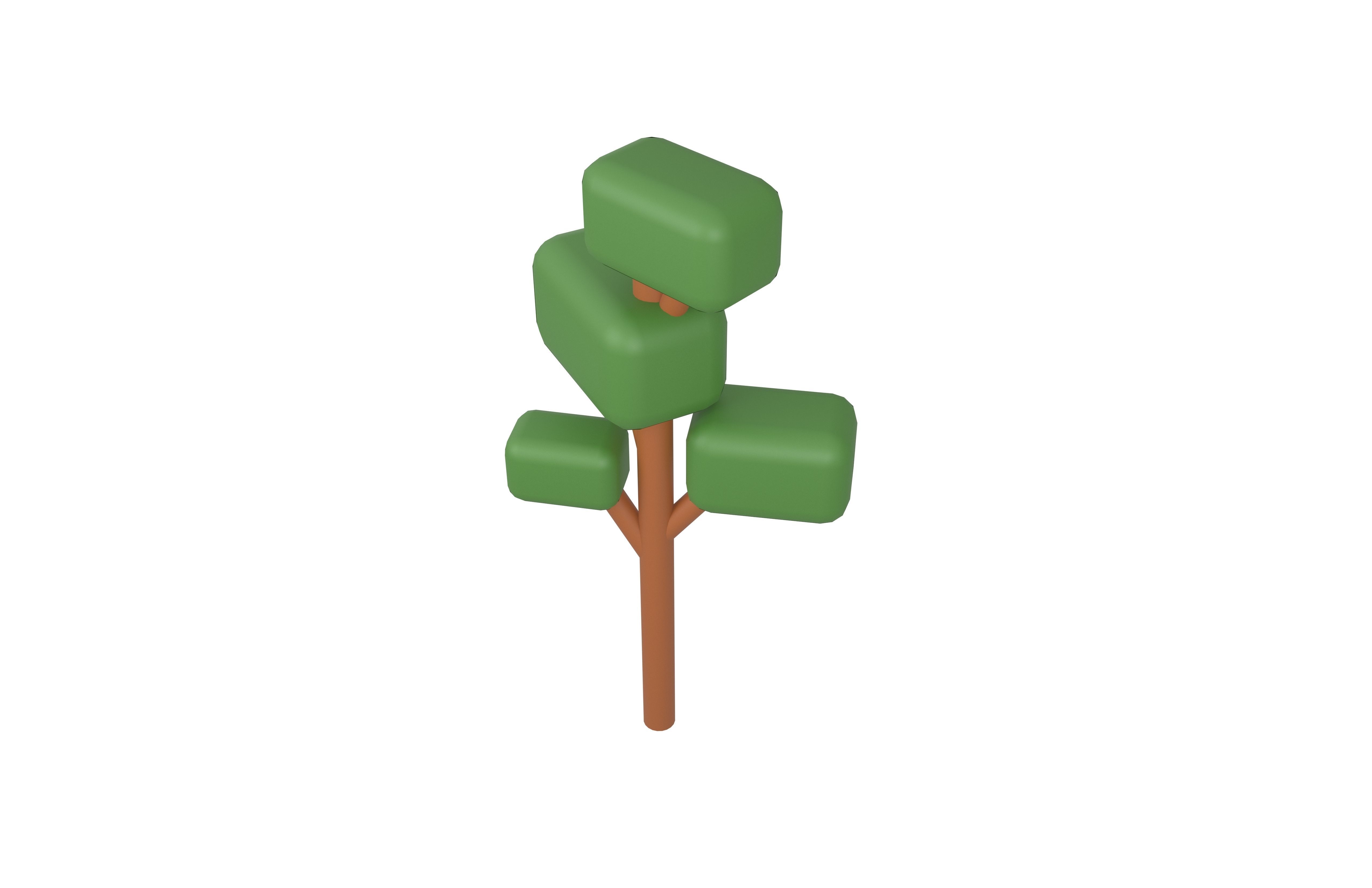 Cartoon Tree v1 Pack 01 Low-poly 3D model_11