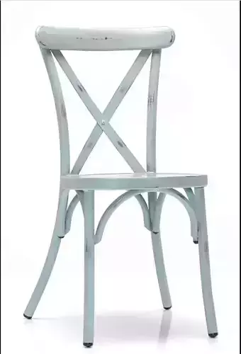 X Bistro dining chair with cross back