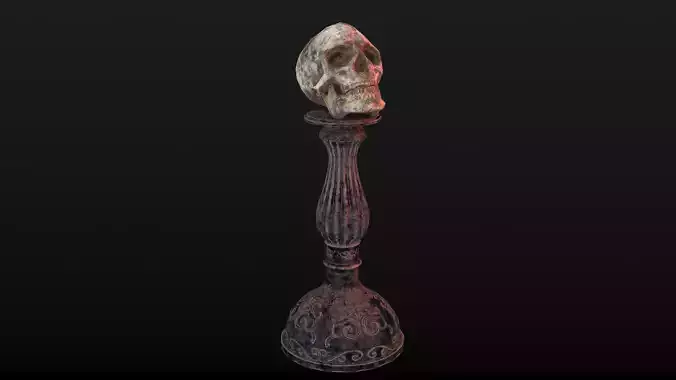 Human Skull Low Poly Low-poly 3D model