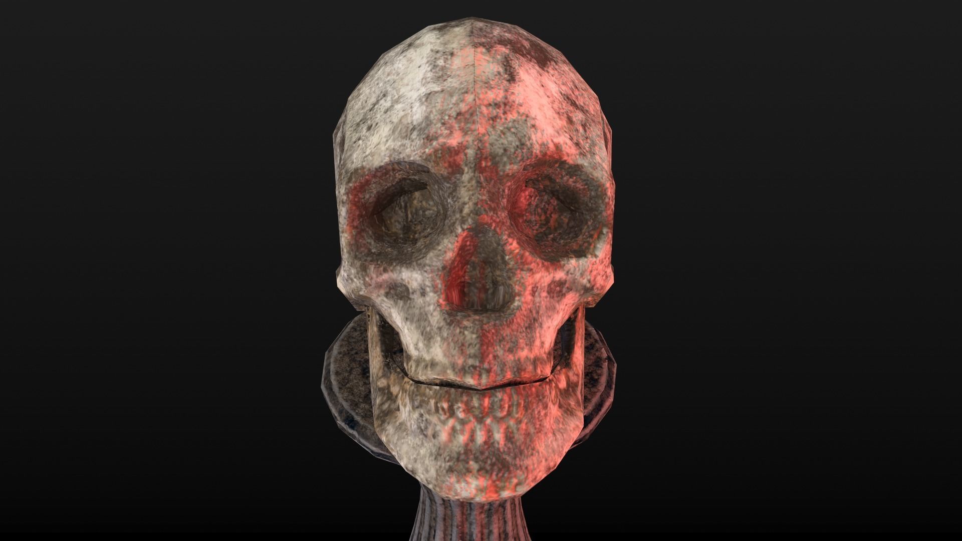 Human Skull Low Poly Low-poly 3D model_22
