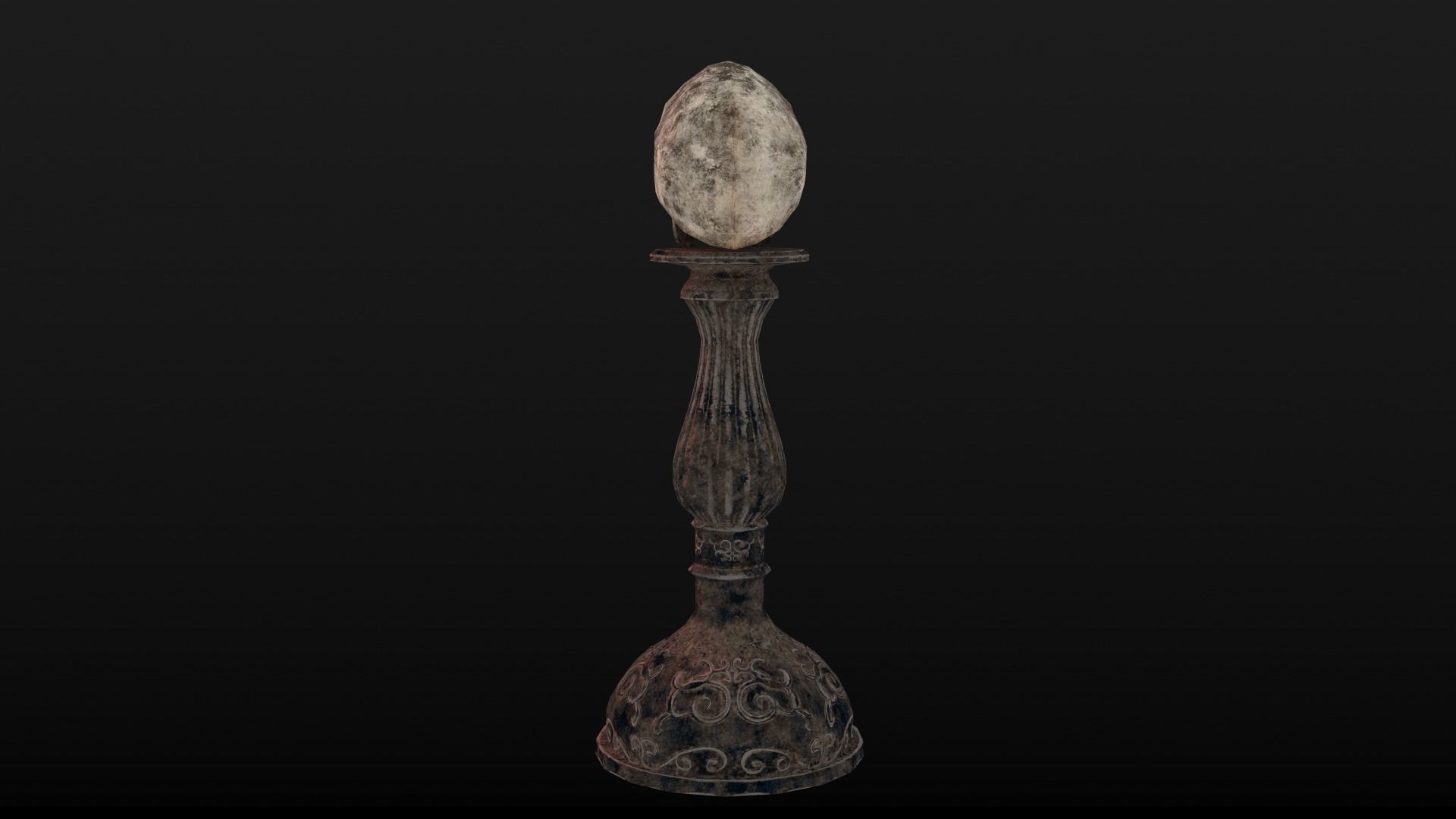 Human Skull Low Poly Low-poly 3D model_14