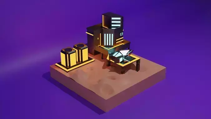 Lowpoly live on Mars