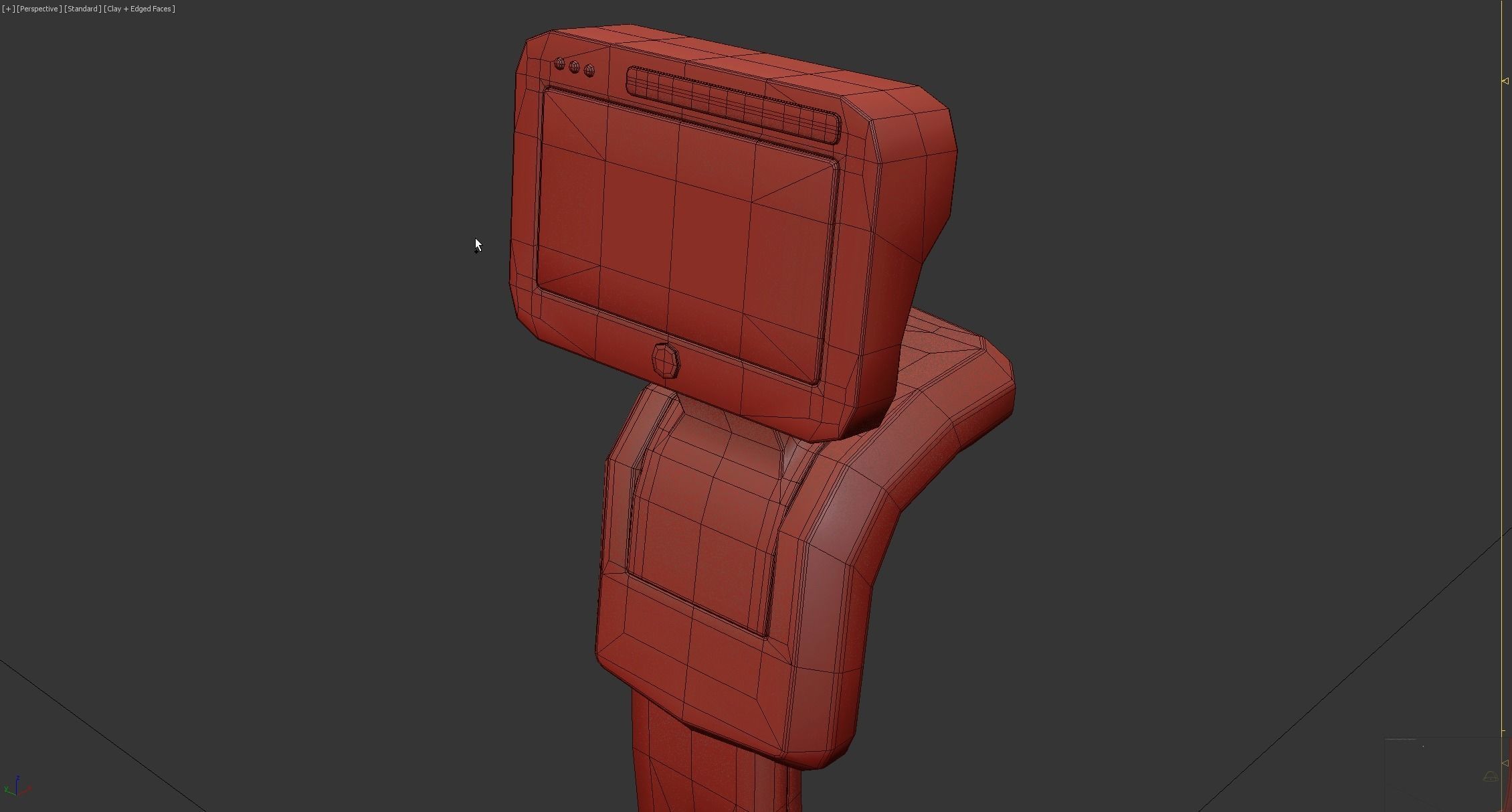 Personal assistant autonomous AI robot 3D model_11