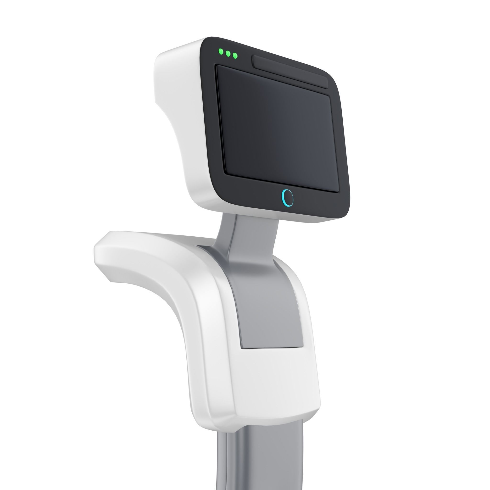 Personal assistant autonomous AI robot 3D model_4