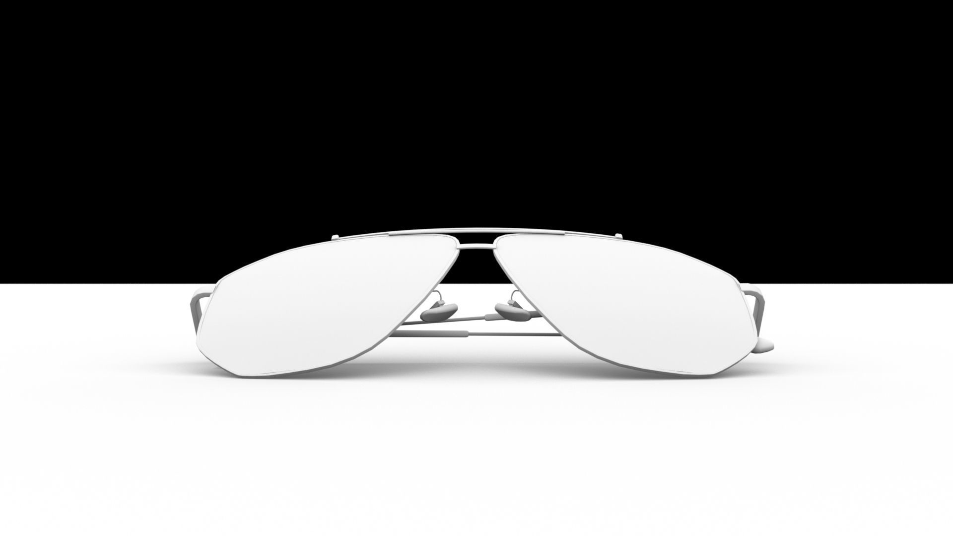 Aviator Glasses Low-poly 3D model_8