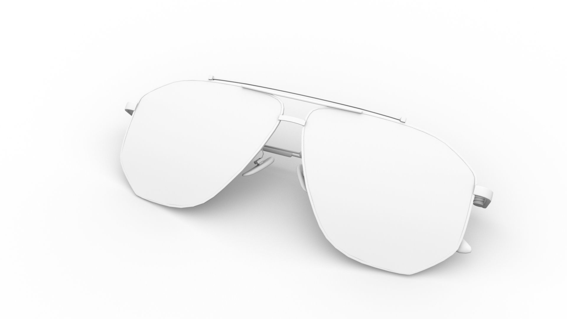 Aviator Glasses Low-poly 3D model_10