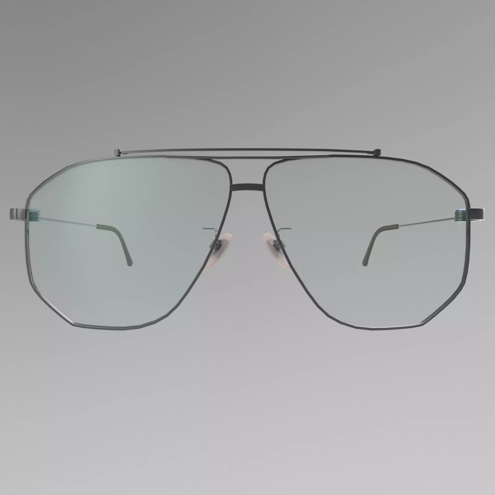 Aviator Glasses Low-poly 3D model_0
