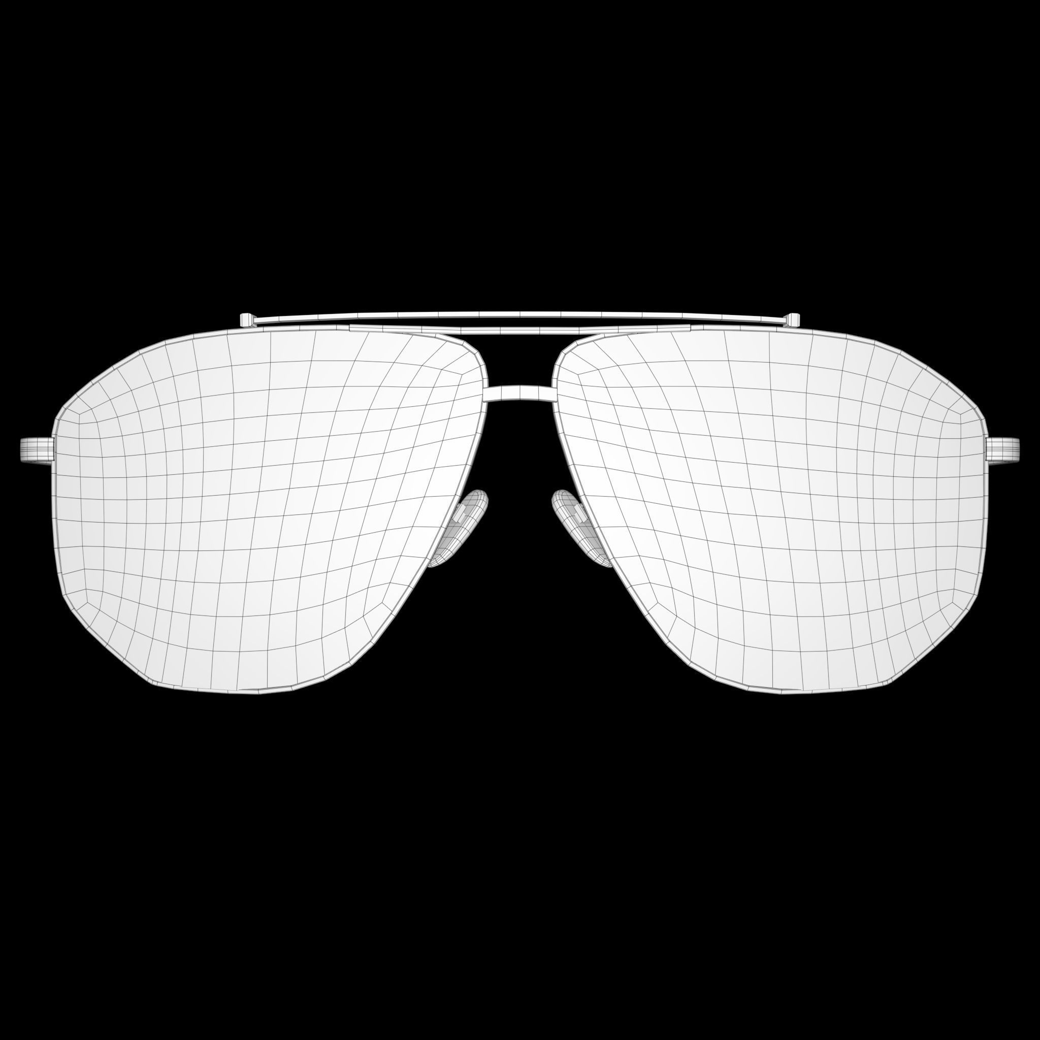 Aviator Glasses Low-poly 3D model_18