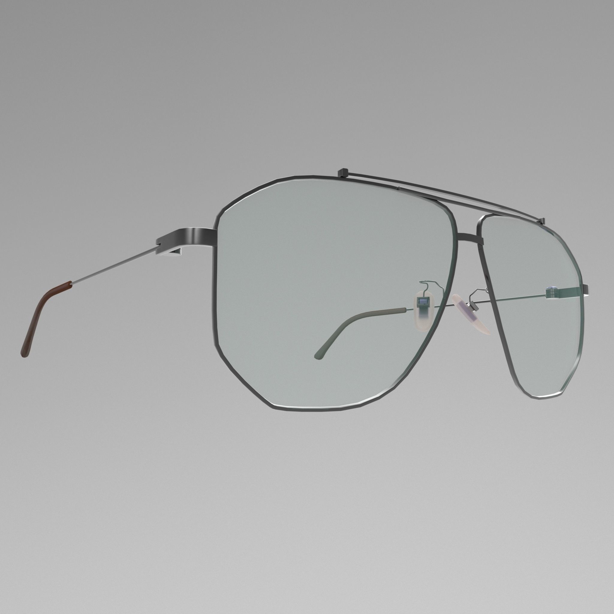 Aviator Glasses Low-poly 3D model_3