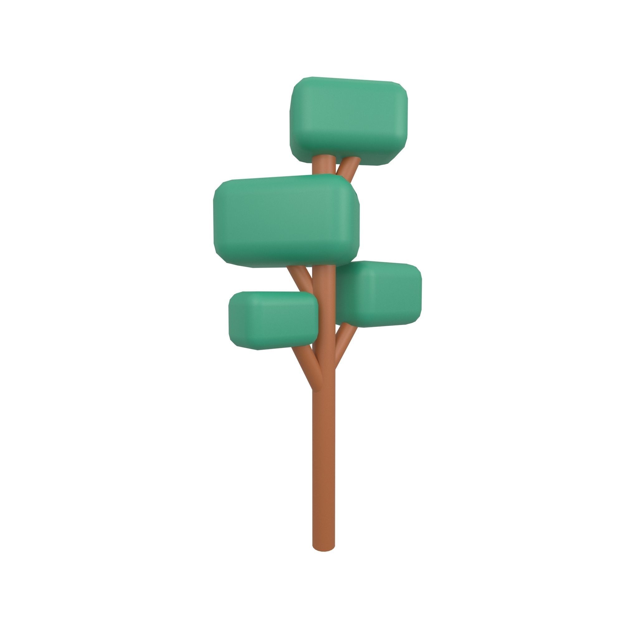 Cartoon Tree Mega Pack 01 Low-poly 3D model_13