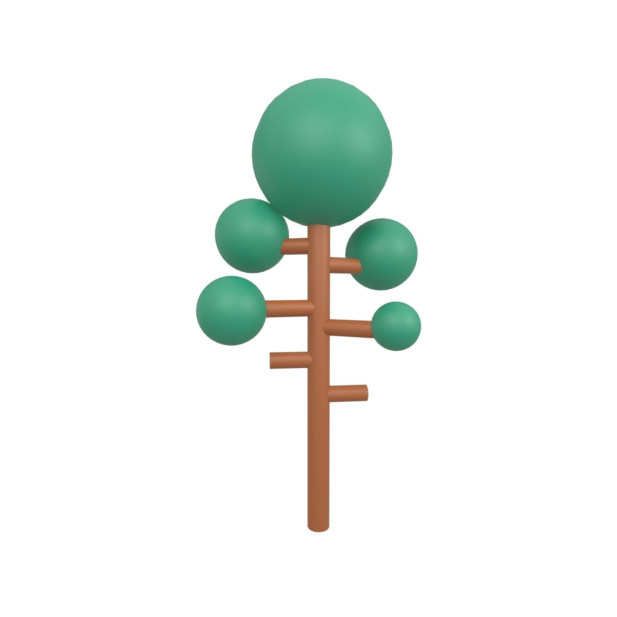 Cartoon Tree Mega Pack 01 Low-poly 3D model_19