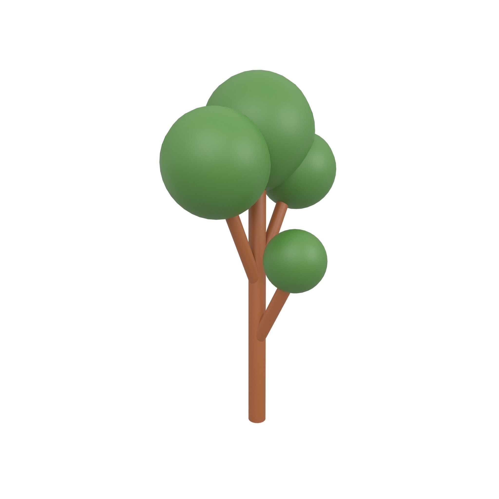 Cartoon Tree Mega Pack 01 Low-poly 3D model_4