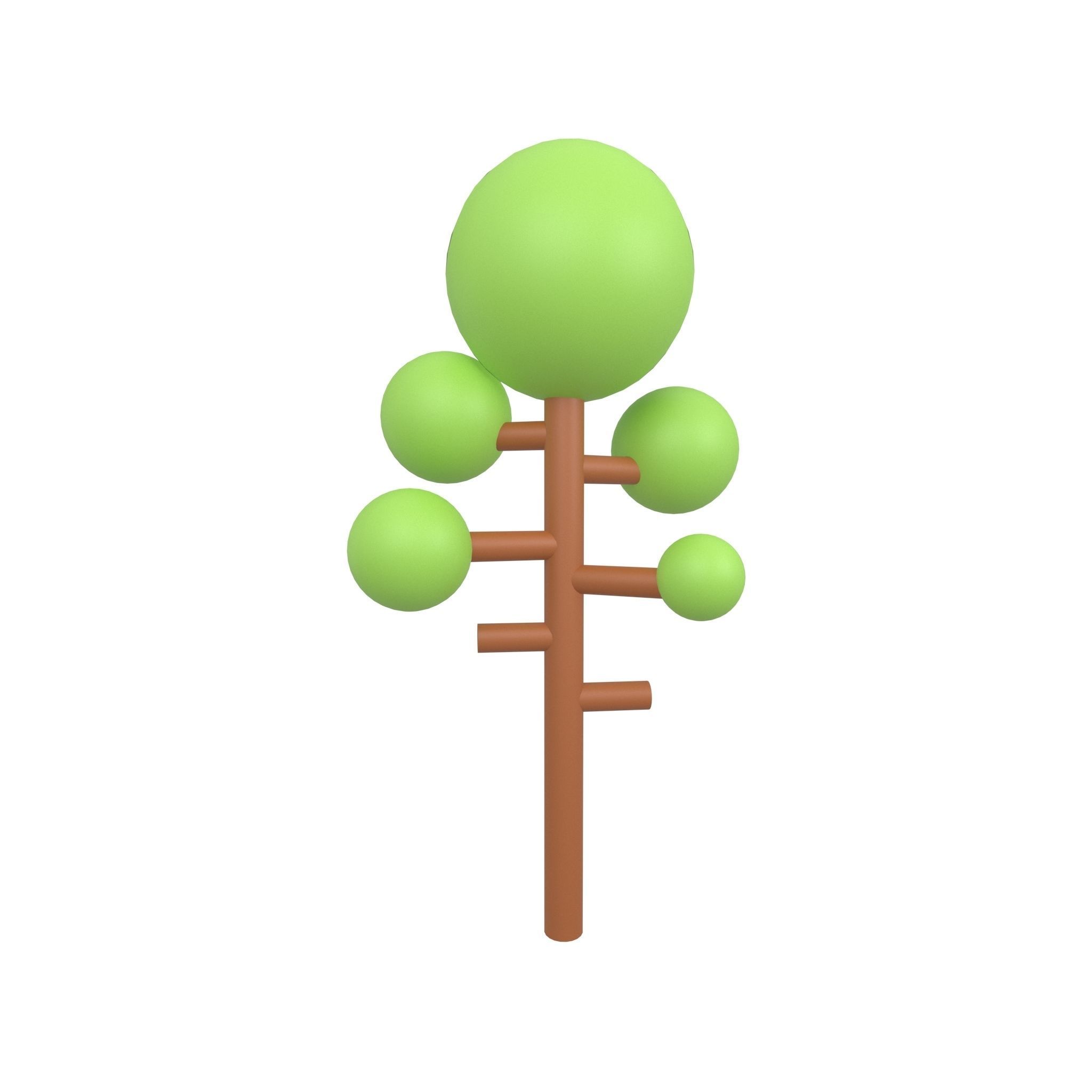 Cartoon Tree Mega Pack 01 Low-poly 3D model_9