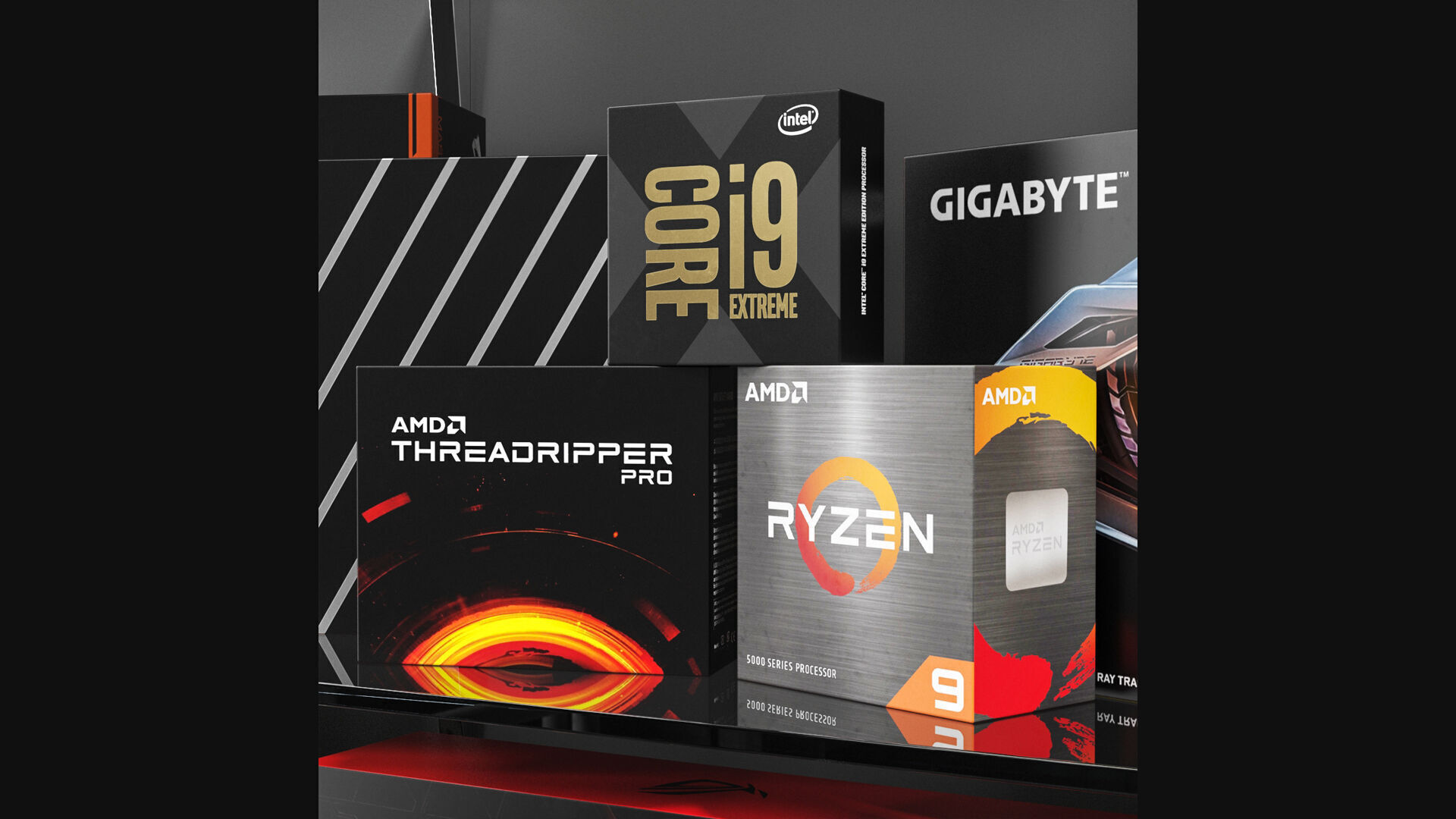 PC accessories showcase 3D model_4