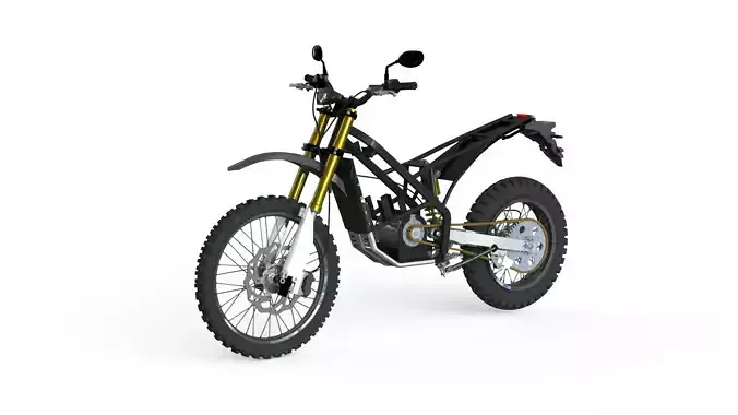 Electric motorcycle chassis for trail motorcross offroad 3D model