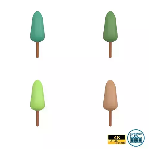 Cartoon Tree v4 Pack 01