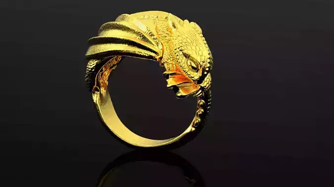 Dragon ring 3d print model 