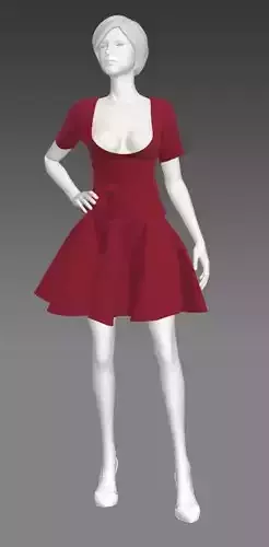 Woman Clothing Pose 597