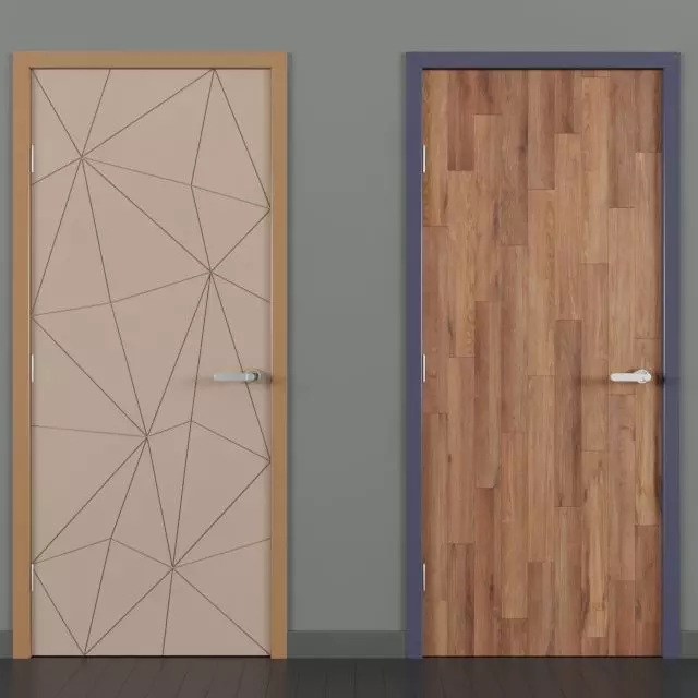 modern door 3 3D model