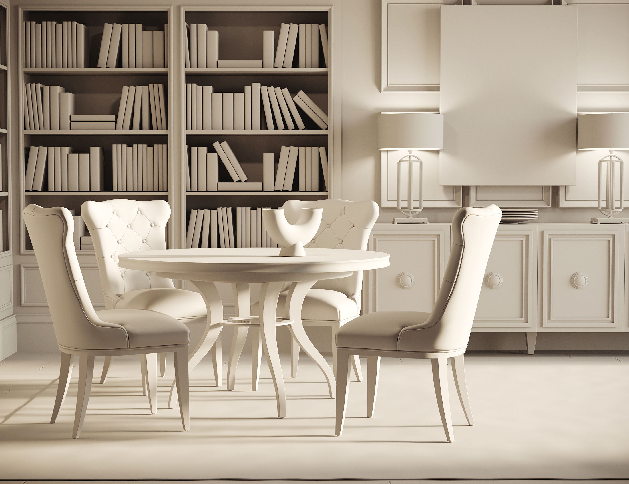 Rustic Dining Room Interior  ID297 3D model_4