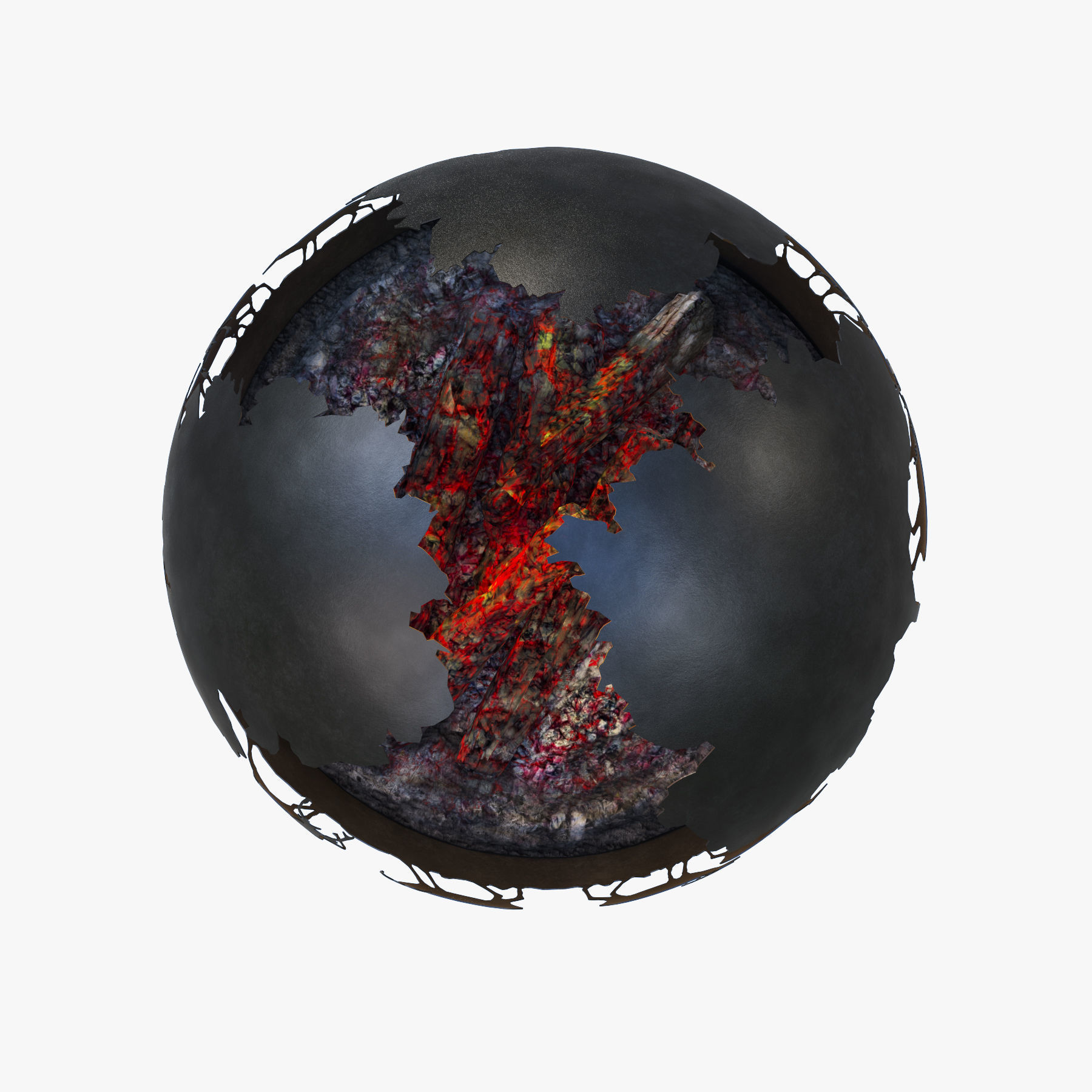 fireplace  Deer 3D model_8