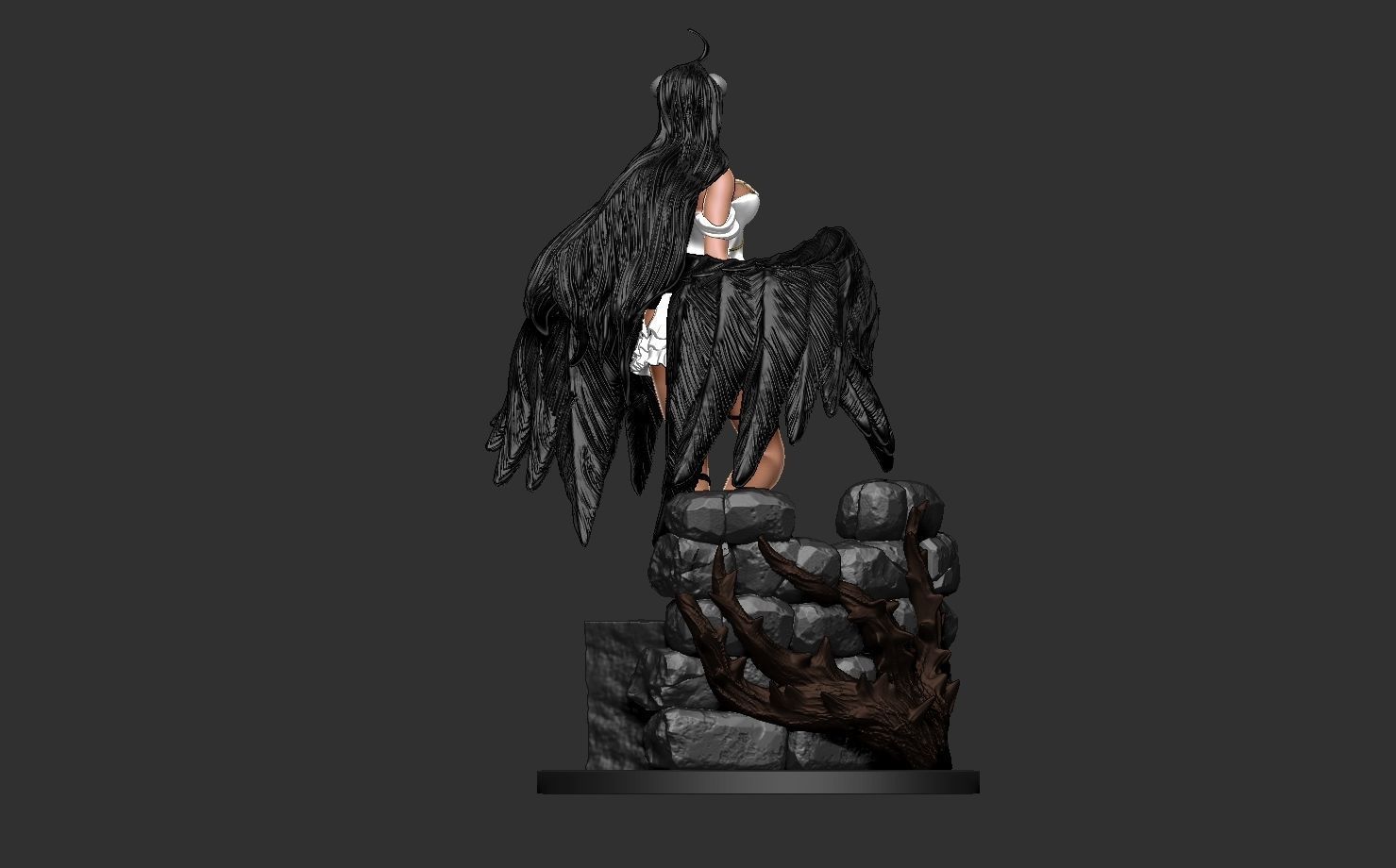 Albedo the overseer - Overlord anime version fanart 3D print model_19