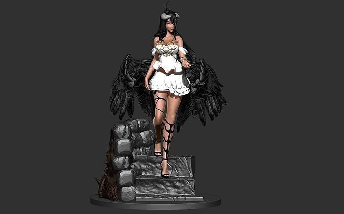 Albedo the overseer - Overlord anime version fanart 3D print model