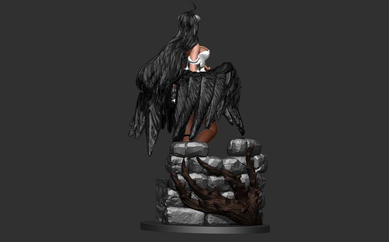 Albedo the overseer - Overlord anime version fanart 3D print model_11