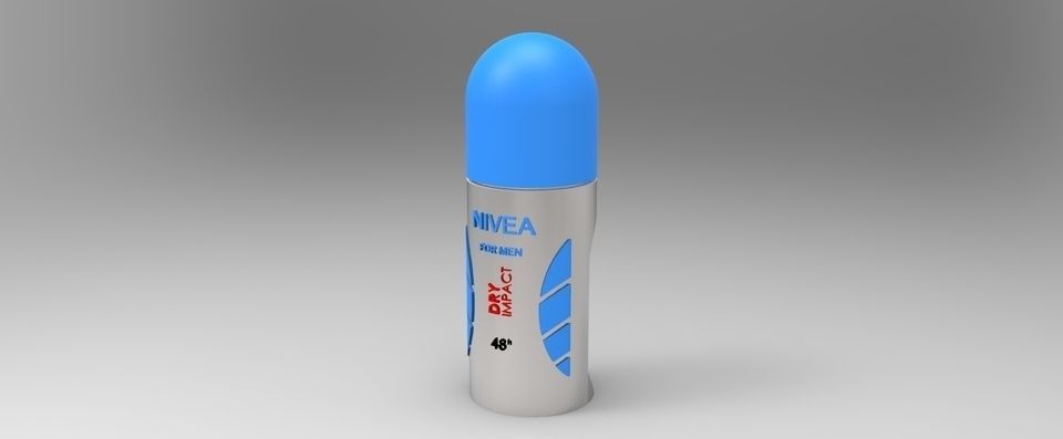 Nivea Deodorant Free 3D model_1