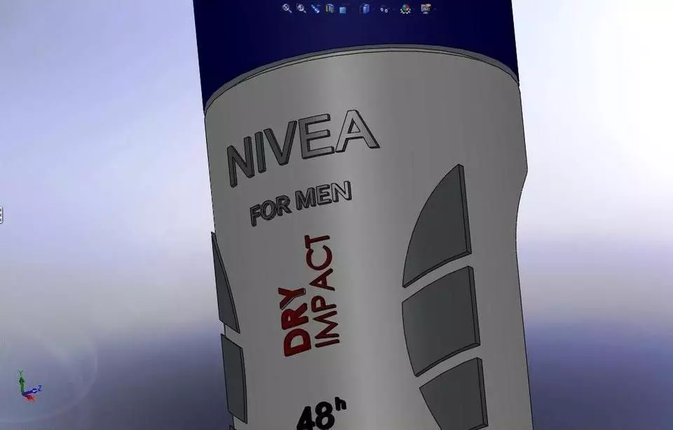 Nivea Deodorant Free 3D model_0