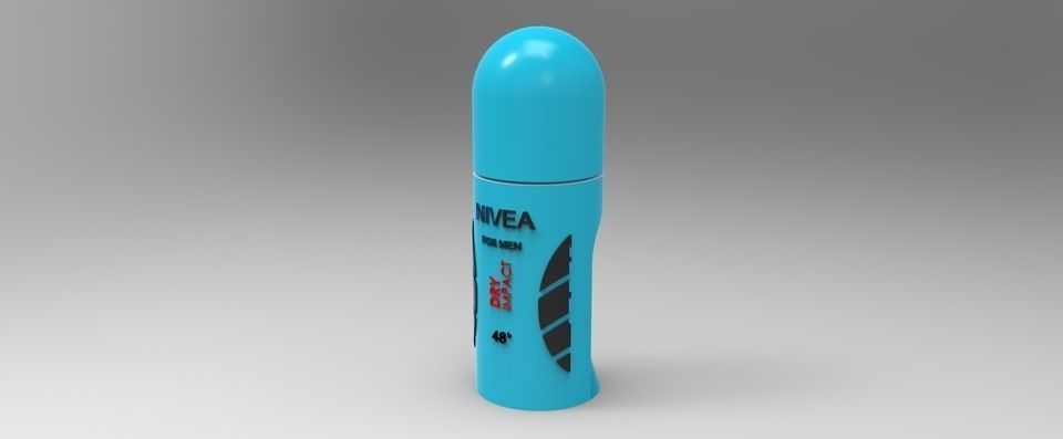 Nivea Deodorant Free 3D model_4