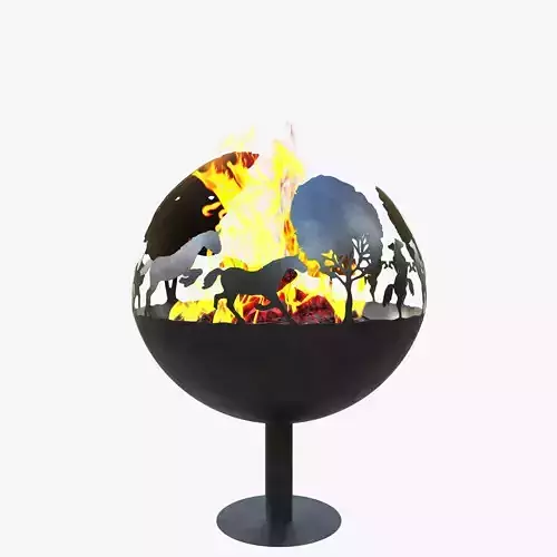 fireplace  hors 3D model