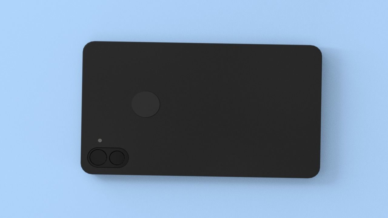 Low Poly 3D cartoon Phone Low-poly 3D model_3