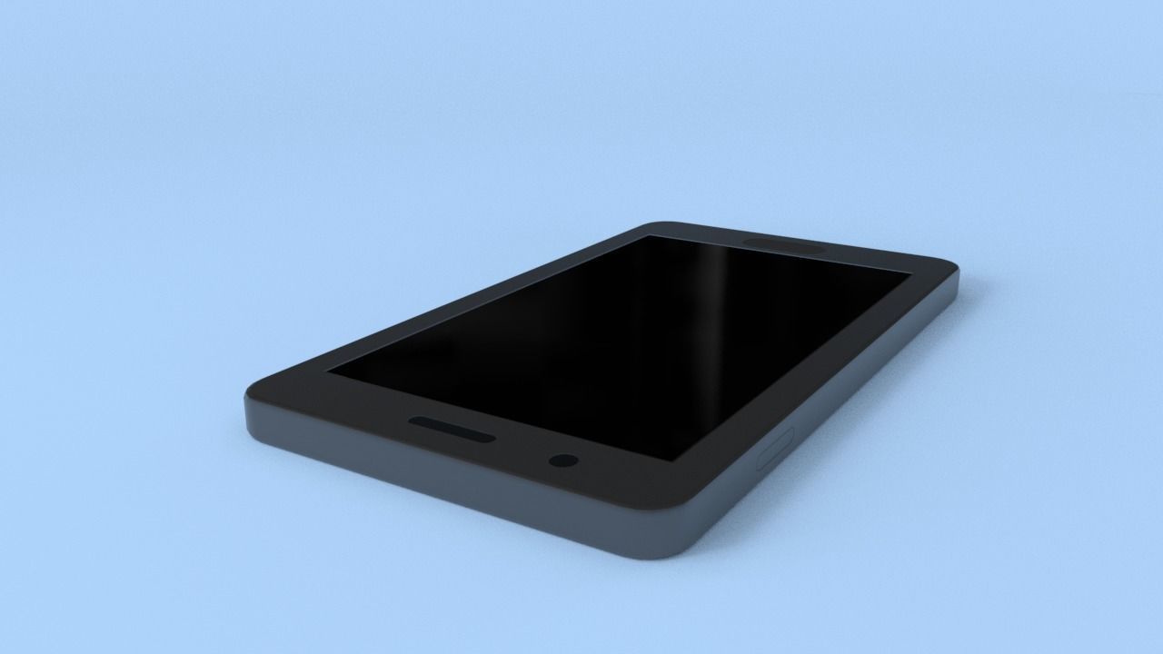 Low Poly 3D cartoon Phone Low-poly 3D model_4