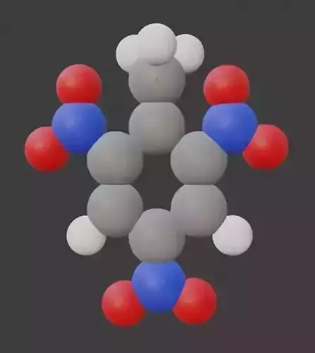2 4 6 trinitrotoluene molecule