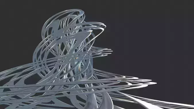 Abstract statue  Twisted 