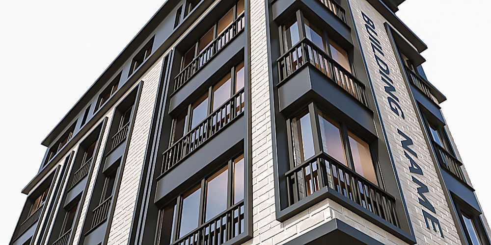 Modern Residential Building 21 3D model_5