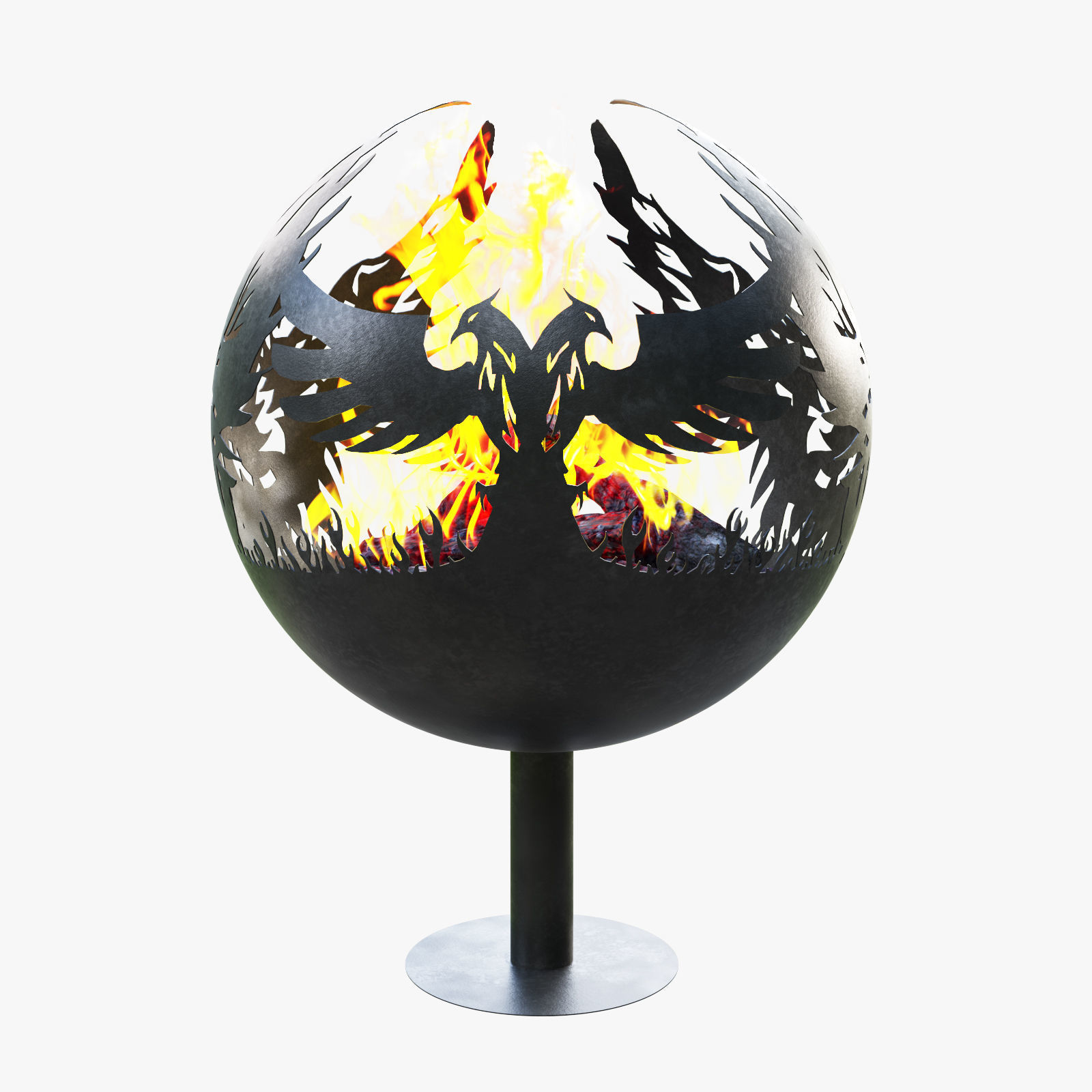 fireplace  phenix 3D model_4