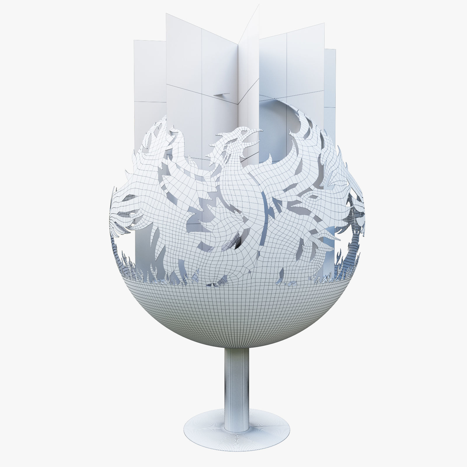 fireplace  phenix 3D model_2