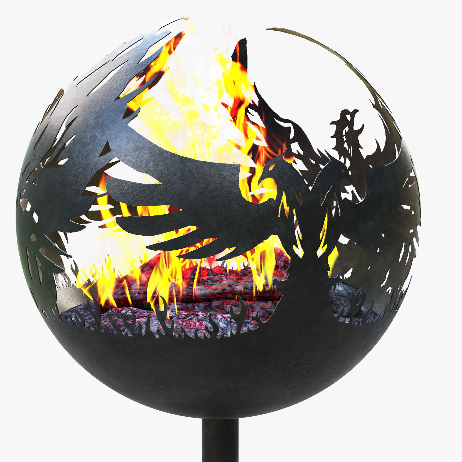 fireplace  phenix 3D model_6