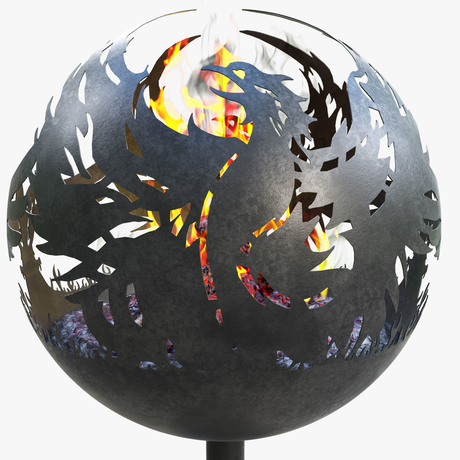 fireplace  phenix 3D model_8