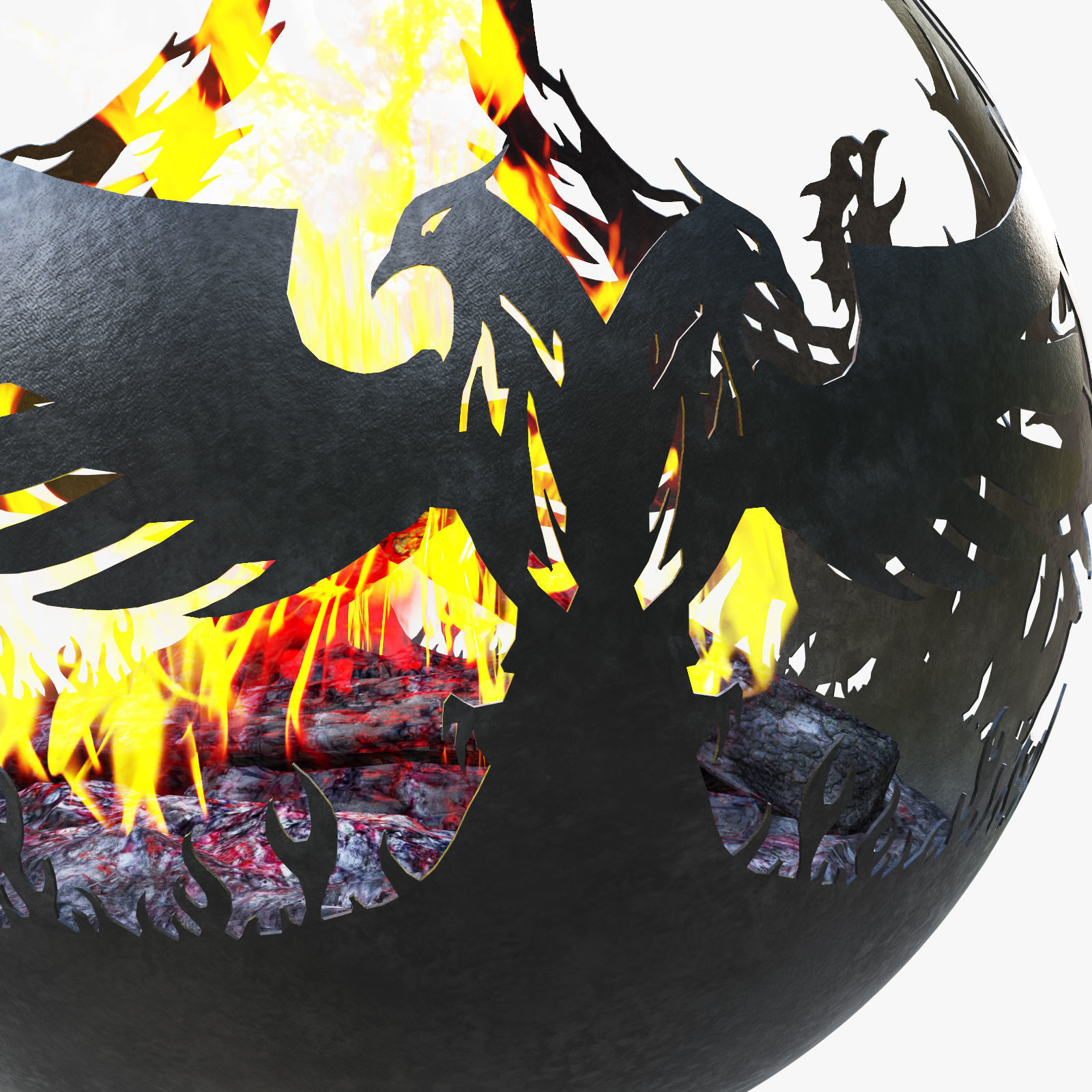 fireplace  phenix 3D model_7