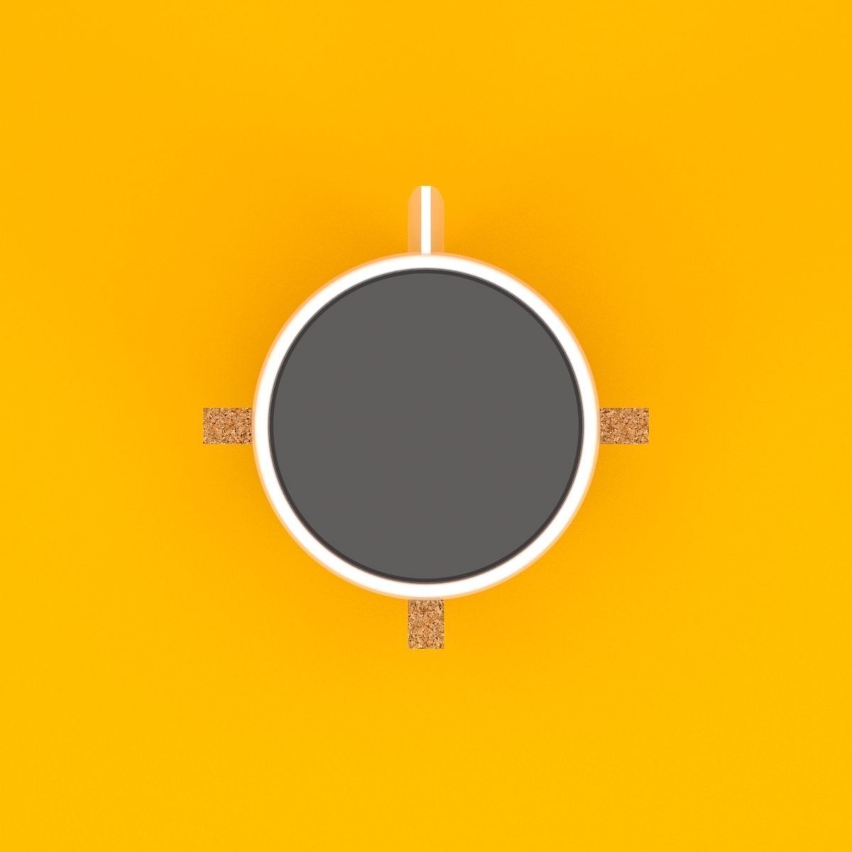 Modern Coffee Cup 3D model_2