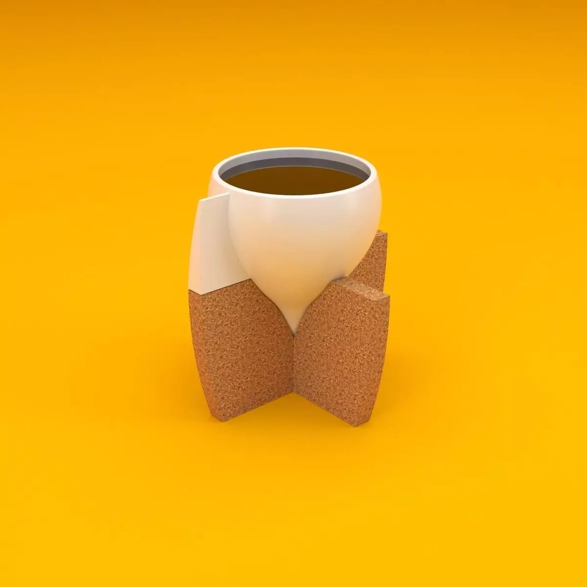 Modern Coffee Cup 3D model_0