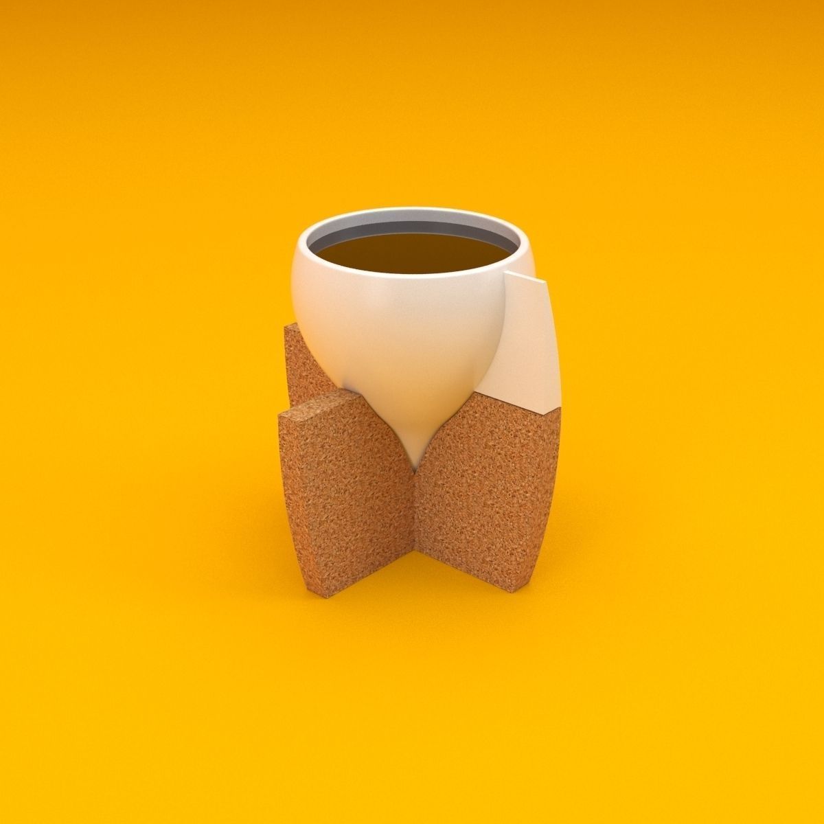 Modern Coffee Cup 3D model_1
