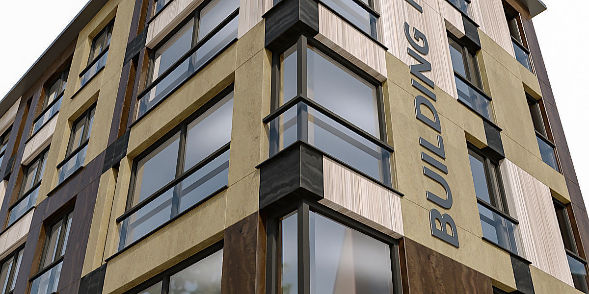 Modern Residential Building 22 3D model_3