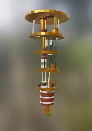 Quantum Computer Low-poly 3D model