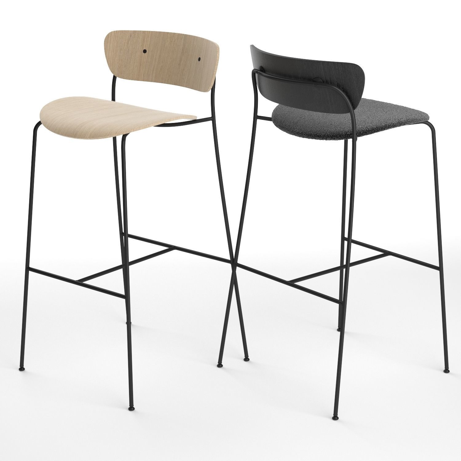 Pavilion AV7  AV9 bar stool 3D model_6