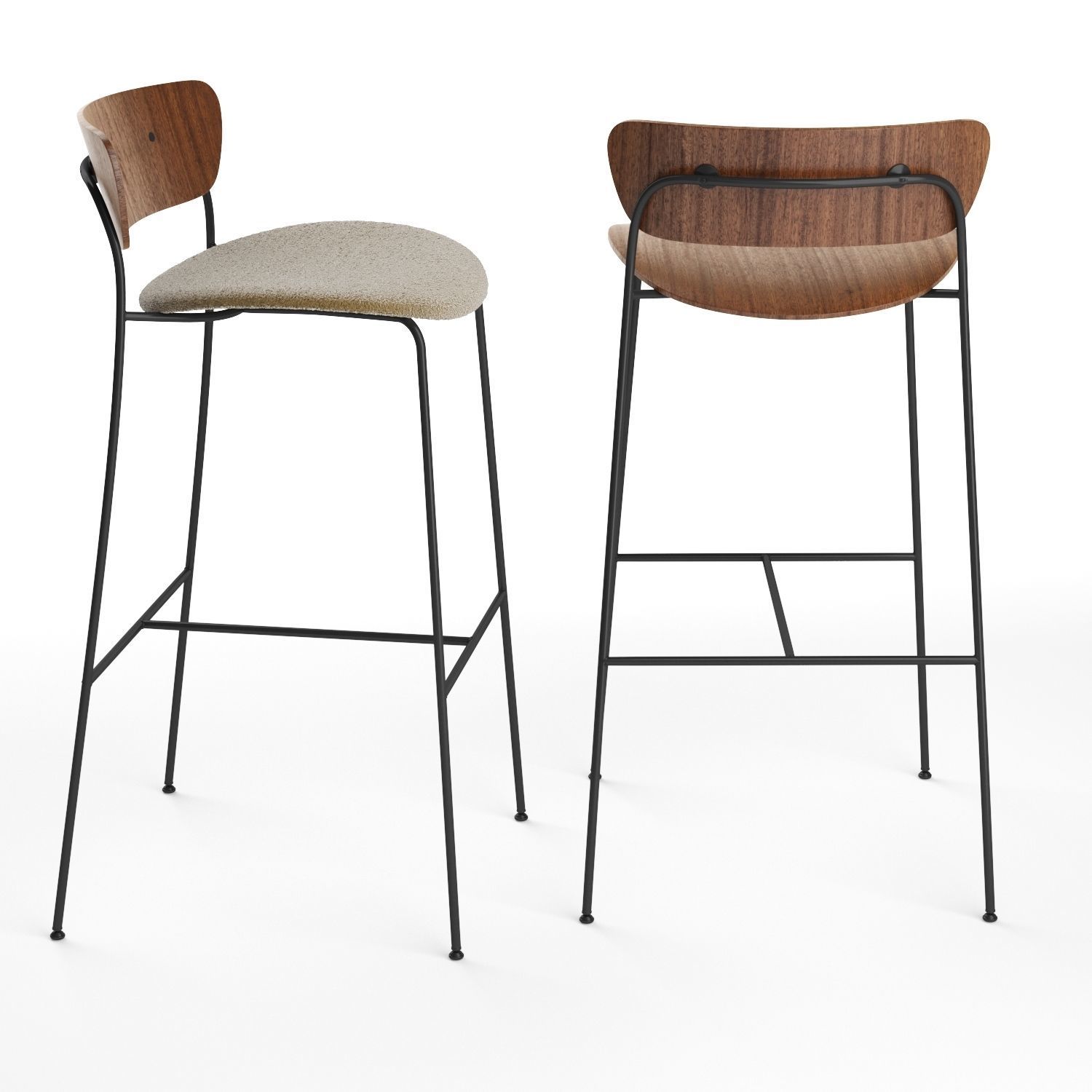 Pavilion AV7  AV9 bar stool 3D model_4